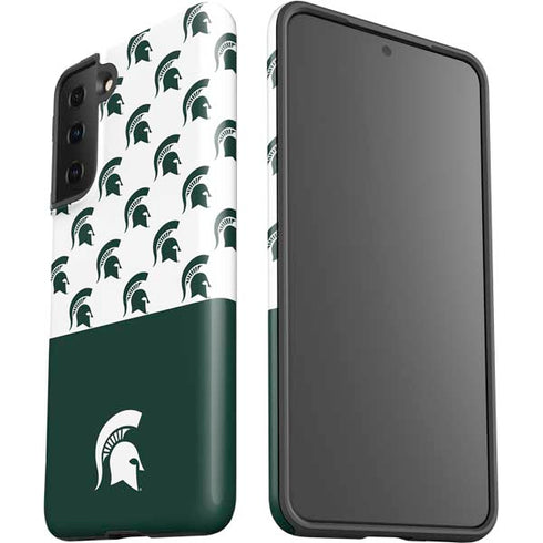 Michigan State University Spartans MSU Split Galaxy S21 FE Pro Case