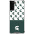 Michigan State University Spartans MSU Split Galaxy S21 Plus 5G Clear Case