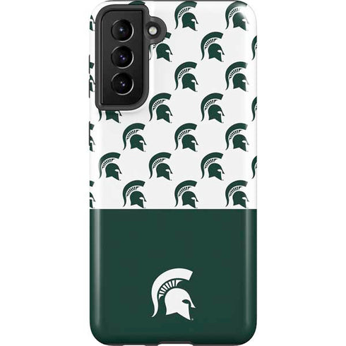 Michigan State University Spartans MSU Split Galaxy S21 Plus 5G Pro Case