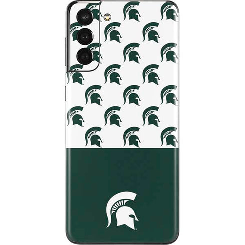 Michigan State University Spartans MSU Split Galaxy S21 Plus 5G Skin