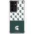 Michigan State University Spartans MSU Split Galaxy S21 Ultra 5G Clear Case