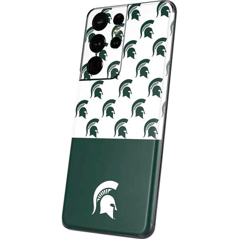Michigan State University Spartans MSU Split Galaxy S21 Ultra 5G Skin