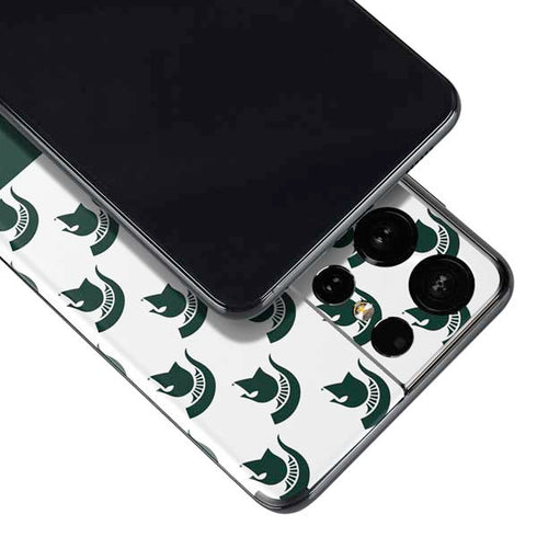 Michigan State University Spartans MSU Split Galaxy S21 Ultra 5G Skin