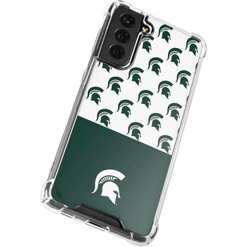 Michigan State University Spartans MSU Split Galaxy S22 Clear Case