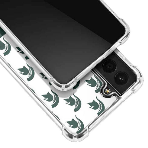 Michigan State University Spartans MSU Split Galaxy S22 Clear Case