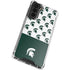 Michigan State University Spartans MSU Split Galaxy S22 Plus Clear Case