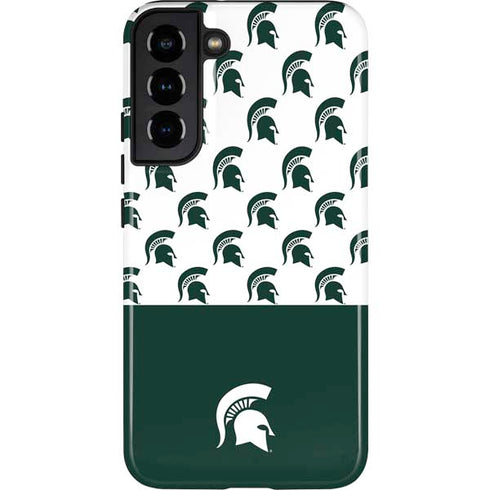 Michigan State University Spartans MSU Split Galaxy S22 Plus Pro Case