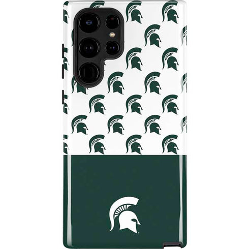 Michigan State University Spartans MSU Split Galaxy S22 Ultra Pro Case