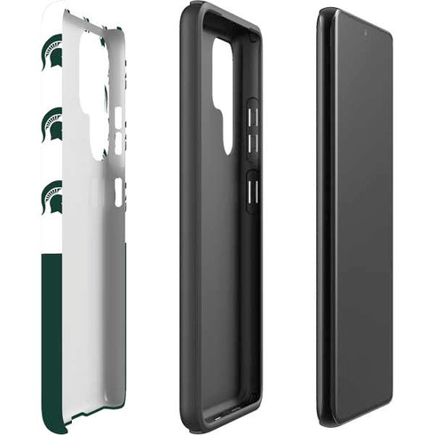 Michigan State University Spartans MSU Split Galaxy S22 Ultra Pro Case