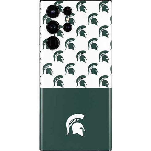 Michigan State University Spartans MSU Split Galaxy S22 Ultra Skin