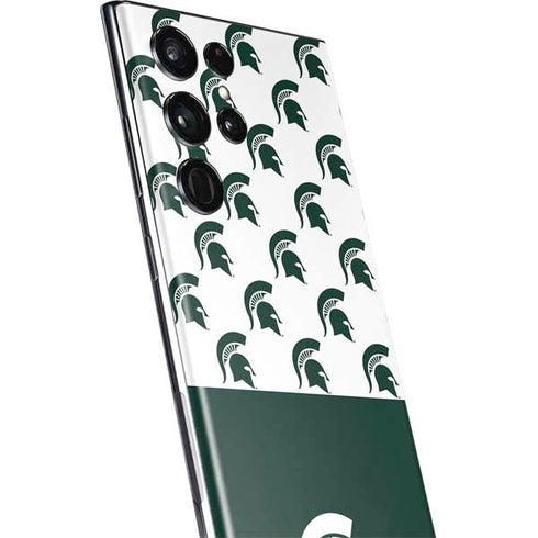 Michigan State University Spartans MSU Split Galaxy S22 Ultra Skin