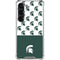Michigan State University Spartans MSU Split Galaxy S23 Clear Case