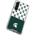 Michigan State University Spartans MSU Split Galaxy S23 Clear Case