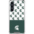 Michigan State University Spartans MSU Split Galaxy S23 FE Clear Case