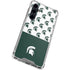 Michigan State University Spartans MSU Split Galaxy S23 FE Clear Case