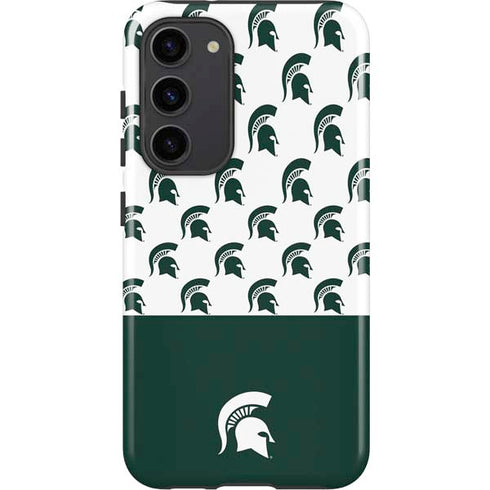 Michigan State University Spartans MSU Split Galaxy S23 Plus Pro Case