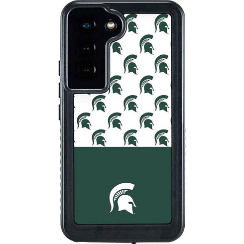 Michigan State University Spartans MSU Split Galaxy S23 Waterproof Case