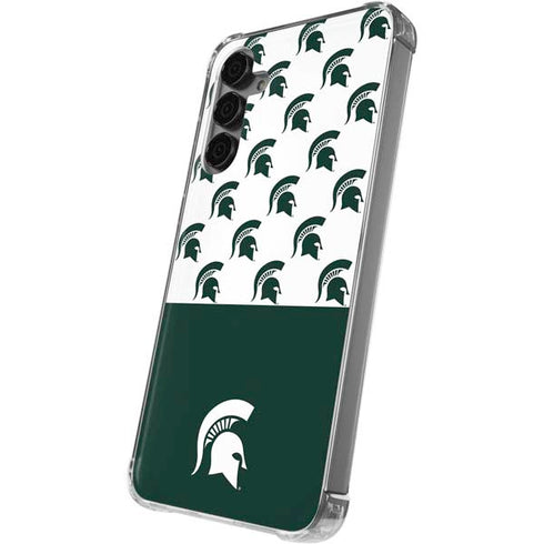 Michigan State University Spartans MSU Split Galaxy S24 Plus Clear Case