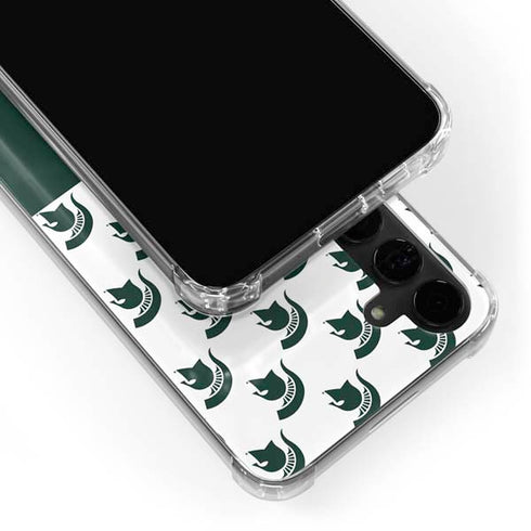 Michigan State University Spartans MSU Split Galaxy S24 Plus Clear Case