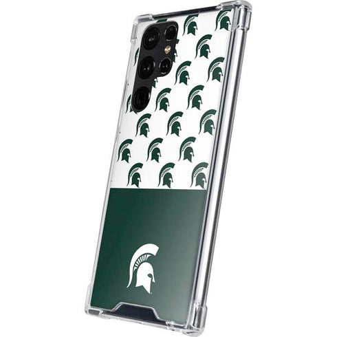 Michigan State University Spartans MSU Split Galaxy S24 Ultra Clear Case