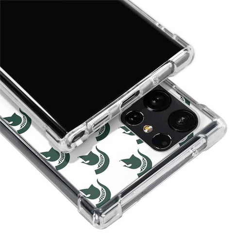 Michigan State University Spartans MSU Split Galaxy S24 Ultra Clear Case