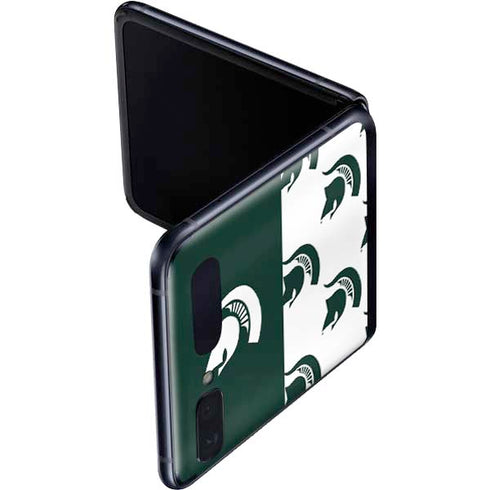 Michigan State University Spartans MSU Split Galaxy Z Flip Skin