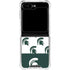 Michigan State University Spartans MSU Split Galaxy Z Flip5 5G Clear Case