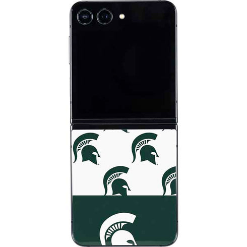 Michigan State University Spartans MSU Split Galaxy Z Flip5 5G Skin