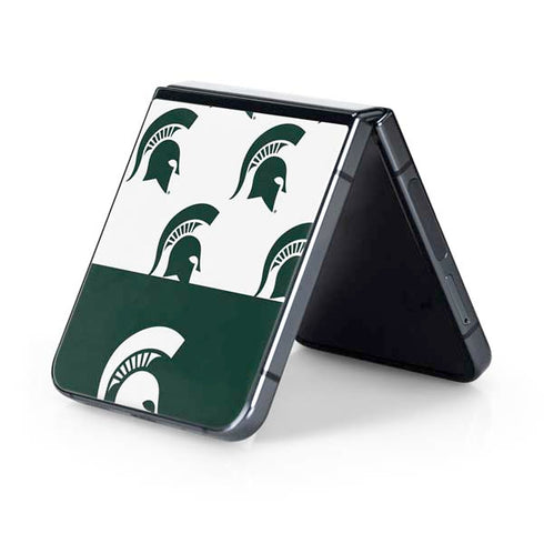 Michigan State University Spartans MSU Split Galaxy Z Flip5 5G Skin