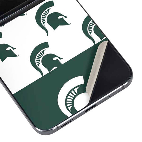 Michigan State University Spartans MSU Split Galaxy Z Flip5 5G Skin
