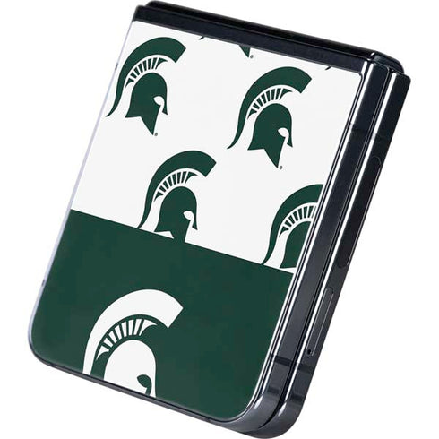 Michigan State University Spartans MSU Split Galaxy Z Flip5 5G Skin