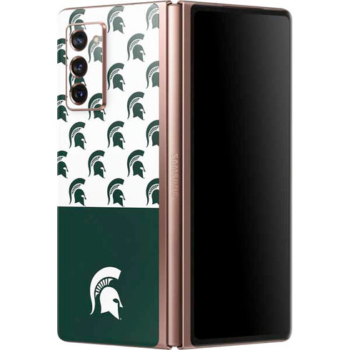 Michigan State University Spartans MSU Split Galaxy Z Fold2 5G Skin