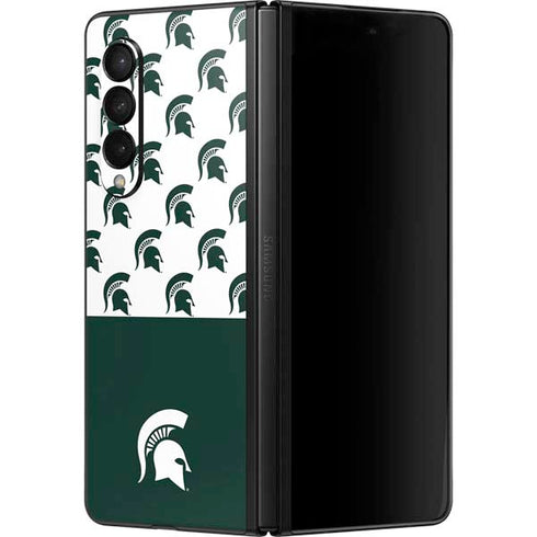 Michigan State University Spartans MSU Split Galaxy Z Fold3 5G Skin