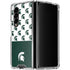 Michigan State University Spartans MSU Split Galaxy Z Fold4 5G Clear Case