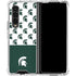 Michigan State University Spartans MSU Split Galaxy Z Fold4 5G Clear Case