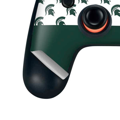Michigan State University Spartans MSU Split Google Stadia Controller Skin