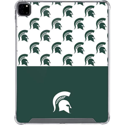 Michigan State University Spartans MSU Split iPad Pro 12.9in (2020) Clear Case