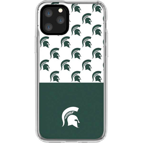 Michigan State University Spartans MSU Split iPhone 11 Pro Clear Case