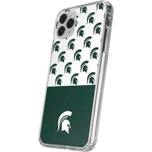 Michigan State University Spartans MSU Split iPhone 11 Pro Clear Case