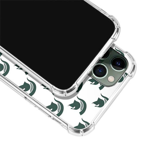 Michigan State University Spartans MSU Split iPhone 11 Pro Max Clear Case