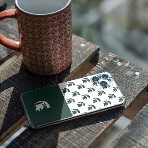 Michigan State University Spartans MSU Split iPhone 11 Pro Skin