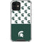 Michigan State University Spartans MSU Split iPhone 12 Clear Case