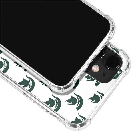 Michigan State University Spartans MSU Split iPhone 12 Clear Case