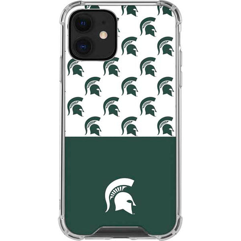 Michigan State University Spartans MSU Split iPhone 12 Mini Clear Case