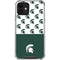 Michigan State University Spartans MSU Split iPhone 12 Mini Clear Case