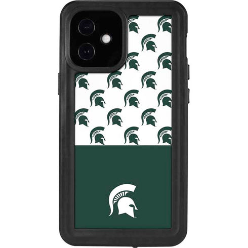 Michigan State University Spartans MSU Split iPhone 12 Mini Waterproof Case