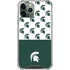 Michigan State University Spartans MSU Split iPhone 12 Pro Clear Case
