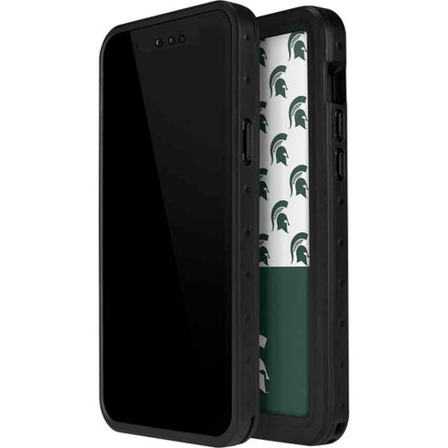 Michigan State University Spartans MSU Split iPhone 12 Pro Waterproof Case