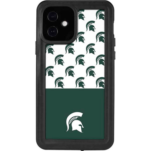 Michigan State University Spartans MSU Split iPhone 12 Waterproof Case