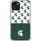 Michigan State University Spartans MSU Split iPhone 13 Mini Clear Case